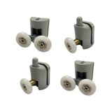 Duşakabin Tekerleği Rulman 4 Lü Set Gri Teker Çapı 24 Mm Gri