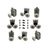 Duşakabin Tekerleği Rulman 8 Li Set Teker Çapı 24 Mm Gri