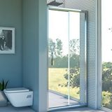 dusakabincim Nova Compact Reflekte Cam 1 Sabit 1 Sürgü Duşakabin 131x131 Cm Şeffaf cam