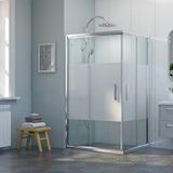 dusakabincim Nova Flow Dikdörtgen Duşakabin 90x120 Cm Şeffaf cam
