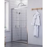dusakabincim Nova Plus İki Duvar Arası 1 Sabit 1 Sürgü Duşakabin 158x158 Cm Şeffaf cam