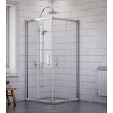 dusakabincim Nova Plus Kare Duşakabin 100x100 Cm Şeffaf cam