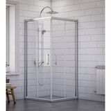 dusakabincim Nova Plus Kare Duşakabin 80x80 Cm Şeffaf cam