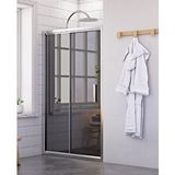 dusakabincim Nova Pure İki Duvar Arası 1 Sabit 1 Sürgü Duşakabin 119x119 Cm Şeffaf cam
