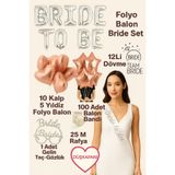 düskapanıparti Bride To Be Folyo Balon Gelin Bekarlığa Veda Parti Malzemeleri Parti Pudra Bride Set