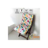 Düşler Ev Tekstili 40x80 Rengarenk Lale Desenli Su ve Leke İtici Duck Kumaş Fermuarlı Bağcıklı Biyeli Sandalye Minderi 5 cm