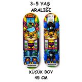 düşler oyuncak dünyası Ayıcıklı Ahşap Kaykay 45 cm İlk Kaykayım Küçük Boy 7 Katmanlı Ahşap (3-5 yaş aralığı için uygundur)
