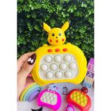 düşler oyuncak dünyası Işıklı Sesli Müzikli Pikachu Karakterli Popit Pilli Eğitici Stres Giderici Quick Push Konsol PİKAÇU
