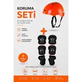 düşler oyuncak dünyası Kask Dizlik Dirseklik Bileklik Full Koruyucu Set 7 Parça - Bisiklet Scooter Paten Kaykay Koruyucu Ekipman Seti