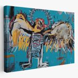 Düşmüş Melek Eseri Jean Michel Basquiat Dekoratif Kanvas Tablo, Duvar Dekoru 5000