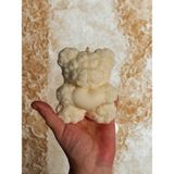 Dust Candle Studio Kalpli Ayıcık Mum – Sevgililer Günü Özel | Dekoratif Soya Wax - 1 Adet