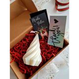 Dust Candle Studio Spiral Yılbaşı Ağacı Doğal Mum (%100 Doğal Soya Wax) - 1 Adet