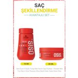 Dust It Güçlü Tutuş Mat Hacim Saç Pudrası 10g + Flexwax Ultra Güçlü Doku Veren Krem Wax 85ml