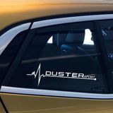 Duster Yan Cam Sticker Oto Kapı Çıkartma Tuning oto 20 cm x 7 cm yazı 87
