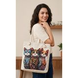 Dustform8 Goblen Kedi Desen Omuz + Plaj Çantası - 40*35