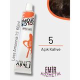 Düşük Amonyaklı Saç Boyası 60ML Açık Kahve 5