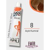 Düşük Amonyaklı Saç Boyası 60ML Açık Kumral 8