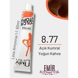 Düşük Amonyaklı Saç Boyası 60ML Açık Kumral Yoğun Kahve 8.77