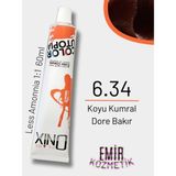Düşük Amonyaklı Saç Boyası 60ML Koyu Kumral Dore Bakır 6.34