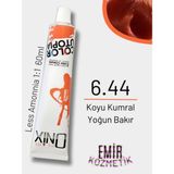 Düşük Amonyaklı Saç Boyası 60ML Koyu Kumral Yoğun Bakır 6.44