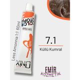 Düşük Amonyaklı Saç Boyası 60ML Küllü Kumral 7.1