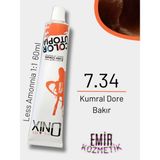 Düşük Amonyaklı Saç Boyası 60ML Kumral Dore Bakır 7.34