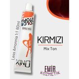 Düşük Amonyaklı Saç Boyası 60ML Mix Ton Kırmızı