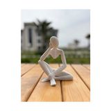Düşünen Soyut Figür Dekoratif Modern Heykel (Büyük - 101 x 77 x 124 Mm) - standart