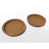 dutis IKEA 2'li set bardak altlığı "365+" kahve kupası, çay fincanı ve evrensel bardaklar için cam altlık, çap 10 cm, mantar