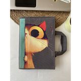 Dutt Dikim ANTRASİT GRİ DuttDikim Standart Boy Kitap Çantası - 17x24 cm Dak Kumaş - Kitçan Koruyucu Kılıf-SU İTİCİ KUMAŞ -KEDİ - Antrasit - Gri