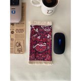 Duttdikim Halı Desenli Püsküllü Kumaş Mouse Pad – Sabır Yazılı