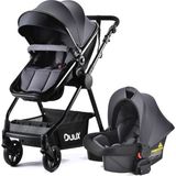 Duux Apex Plus Travel Sistem Bebek Arabası Siyah - Antrasit