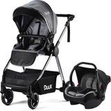 Duux Newport Travel Sistem Bebek Arabası Krom Gri