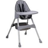 Duux Omega Basic Dikişsiz Mama Sandalyesi Gri 0-3 Yaş İçin Taşınabilir ve Kolay Temizlenebilir