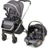 Duux Pro Max2 I-Size Çift Yönlü Kolay Katlanabilen Su Geçirmeyen Yağmurluk Hediyeli Travel Sistem Bebek Arabası Black - Dark Grey