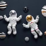 Duvar Aksesuarı Astronot Obje İkili Set