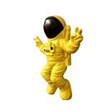 Duvar Aksesuarı Astronot Obje Sarı Siyah