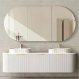 Duvar Aynası, Dekoratif Ayna, Konsol Aynası, Hol Aynası, Dresuar Aynası, Banyo Aynası 120 X 50 Gümüş