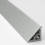 Duvar birleşim çıtası, metal rengi-alüminyum