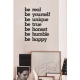 Duvar Dekoru Be Real Be Yourself Ahşap Mdf Dekoratif Obje