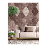 Duvar Kağıdı 3 Boyutlu Geometrik Mozaik Desenli Silinebilir Tekstil Duvar Kağıdı, 250 x 150