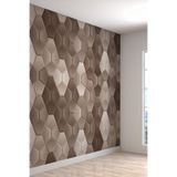 Duvar Kağıdı 3 Boyutlu Geometrik Mozaik Desenli Silinebilir Tekstil Duvar Kağıdı, 300 x 280
