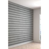 Duvar Kağıdı 3 Boyutlu Gri Yatay Taş Desenli Isı Ve Ses Yalıtımlı Sağlıklı Tekstil &ebat Seçenekli, 200 x 100