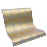 Duvar Kağıdı Altın Rengi Daireler D-DEPT Delicate Bamboo - Kağıt