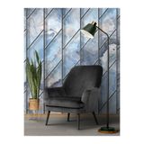 Duvar Kağıdı Geometrik Metal Ve Mermer Desen Silinebilir Tekstil Duvar Kağıdı, 240 x 180