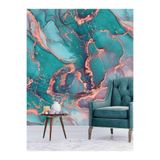 Duvar Kağıdı Lüks Modern Mermer Desenli Silinebilir Tekstil Duvar Kağıdı, 450 x 280