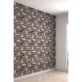 Duvar Kağıdı Taş Duvar Desenli Silinebilir Tekstil Duvar Kağıdı, 280 x 280, 2023-438280x280