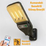 Duvar Lambası Aplik Hareket Sensörlü Kumandalı Plastik Sokak Bahçe İç Dış Aydınlatma Armatürü Ip54
