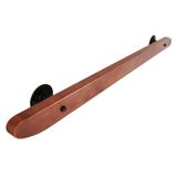 Duvar Merdiven Korkuluk Küpeşte, 4 ft Duvara Monte Merdiven Korkuluk - Yaşlı Güvenliği için Modern Masif Ahşap Kaymaz Küpeşte, İç Mekan Çatı ve Anaokulu Dekoratif Korkuluk, Çocuk Dostu Tasarım