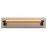 Duvar Merdiven Korkuluk Küpeşte, Dayanıklı 3,5 ft Ahşap Merdiven Küpeşte - Duvara Monte Braketlerle İç/Dış Mekan Güvenlik Korkuluğu, Merdivenler için Kolay Kurulum ve El Kavrama Desteği